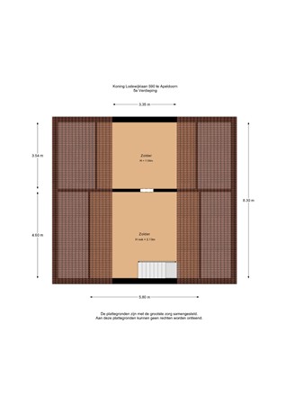 Floorplan - Koning Lodewijklaan 590, 7314 GV Apeldoorn
